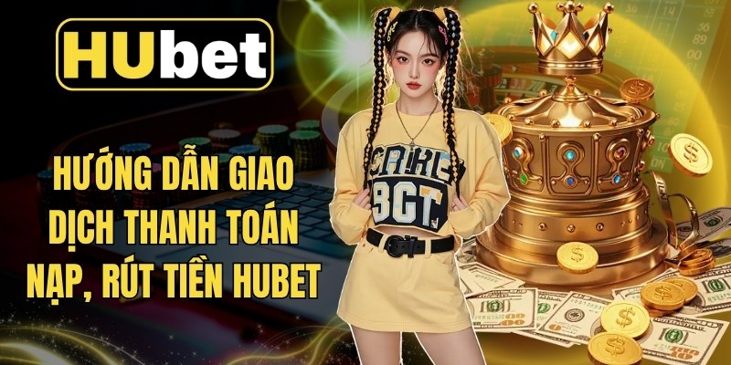 Hướng dẫn giao dịch thanh toán nạp, rút tiền Hubet